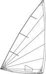 Voile Laser  Radiale Regate Roul�e