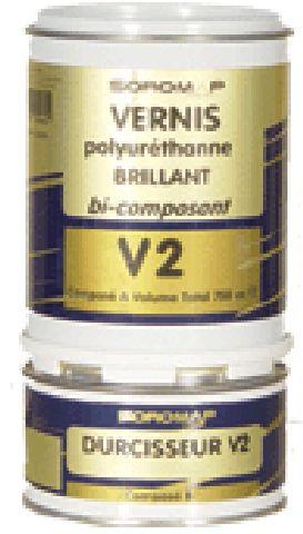 Vernis  PU bicomposant V2 Polyurthanne  750 cc