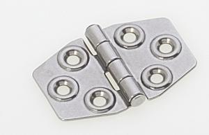 Charnières perçages en cuvette pour vis de D 5 mm