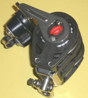 Poulie Triple avec winch et Taquet coute D 10 mm