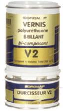 Vernis  PU bicomposant V2 Polyurthanne  750 cc